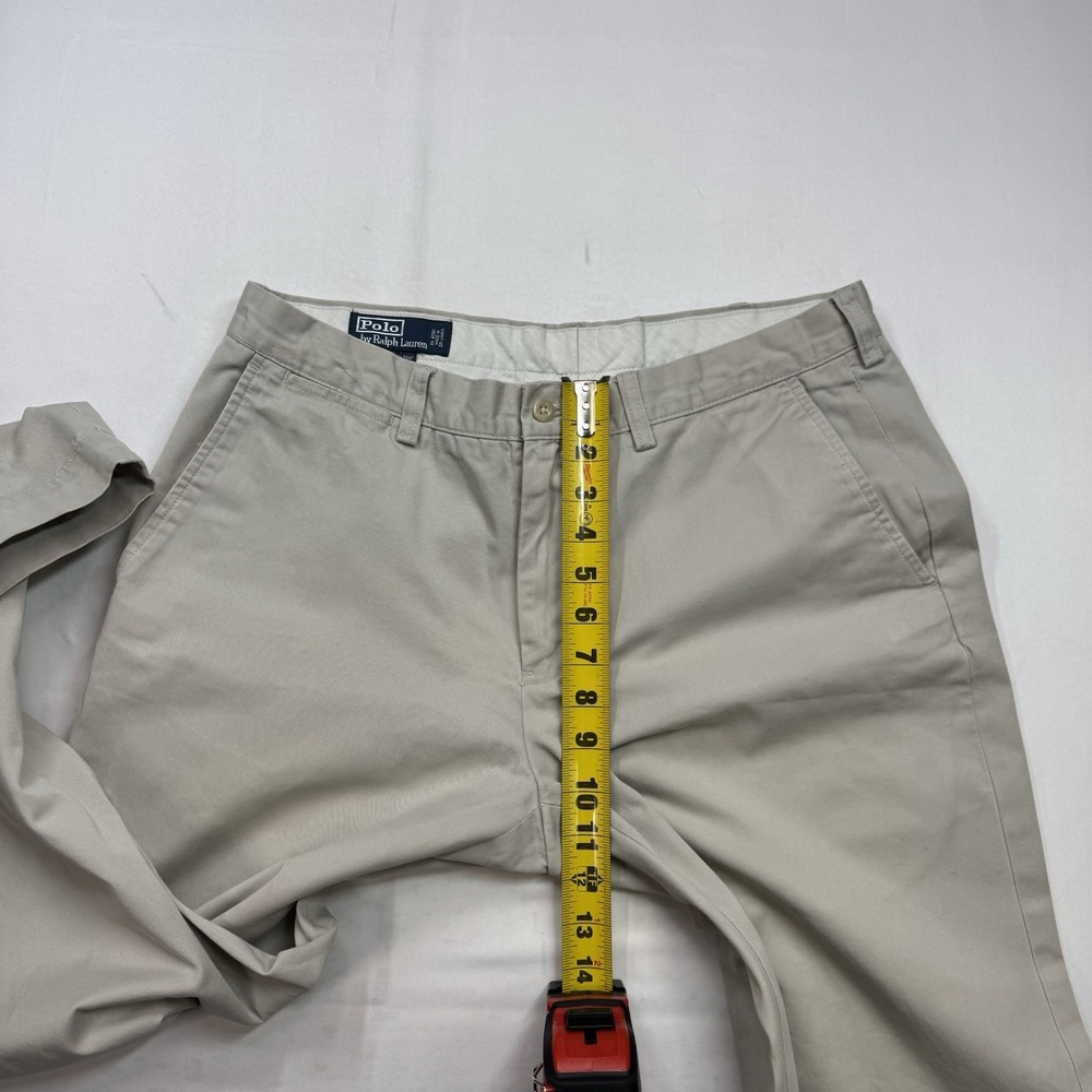 Polo by Ralph Lauren Preston Pants Khaki Chino Men's Sz 34x32 But Fits 34x31 in - Picture 7 of 16